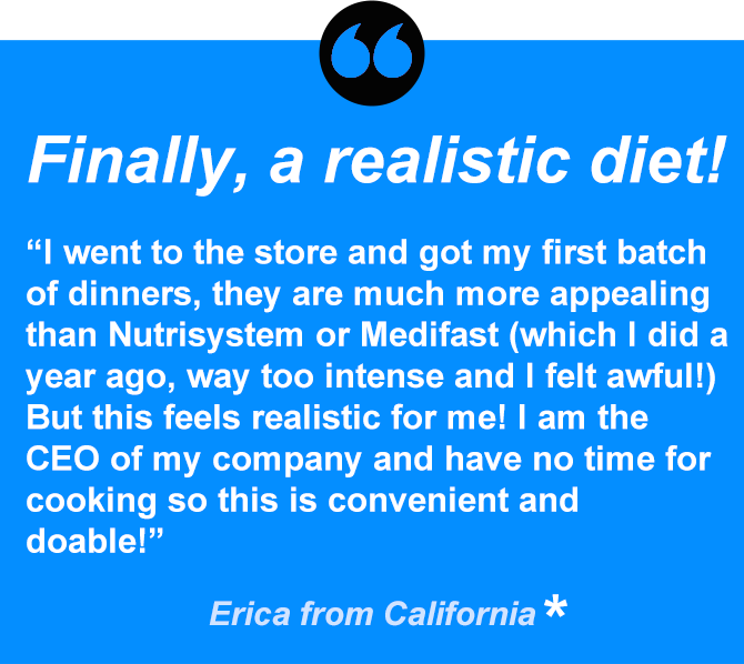 Erica is in control with a realistic diet that fits her busy lifestyle.